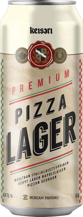 Keisari Pizza Lager olut 4,6% 0,5l tölkki