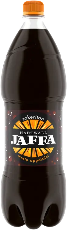 Hartwall Jaffa Musta Appelsiini Sokeriton virvoitusjuoma 1,5 l
