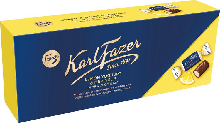 Karl Fazer sitruuna-marenkijogurtti maitosuklaakonvehteja 270g