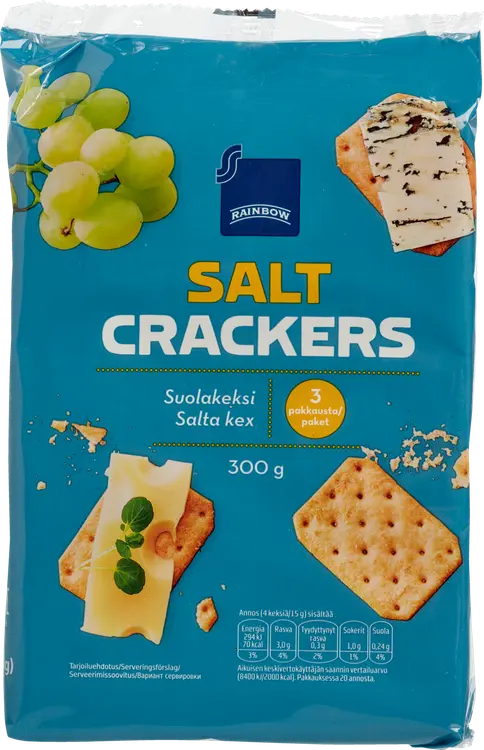 Rainbow 300g Salt Crackers suolakeksi