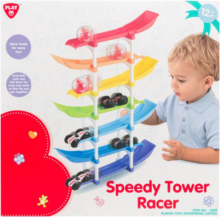 Lasten pallorata Speedy Tower Racer