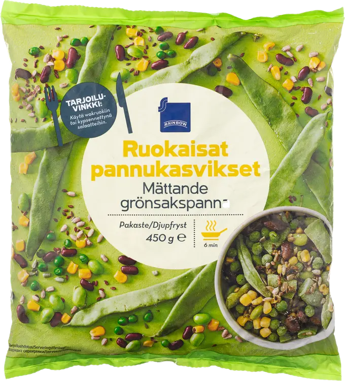 Rainbow 450g ruokaisat pannukasvikset pakaste