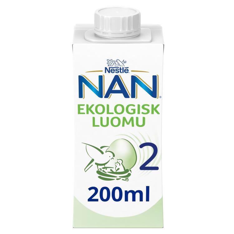 Nestlé Nan 2 Käyttövalmis maitopohjainen luomu vieroitusvalmiste 200ml