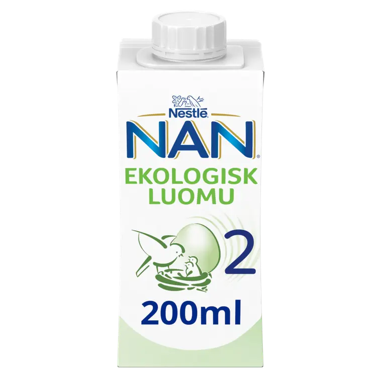 Nestlé Nan 2 Käyttövalmis maitopohjainen luomu vieroitusvalmiste 200ml