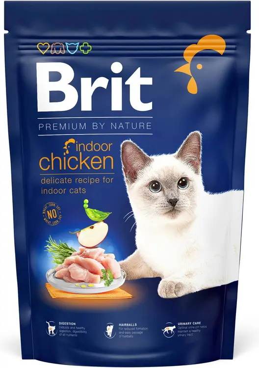 Brit Premium Cat by Nature Kanaa sisäkissoille 1,5 kg