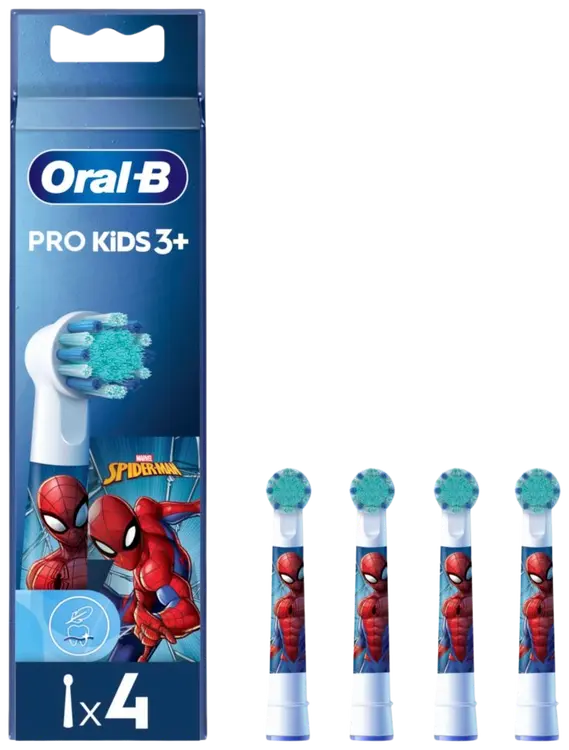 Oral-B Lasten vaihtoharjat Spiderman 4 kpl