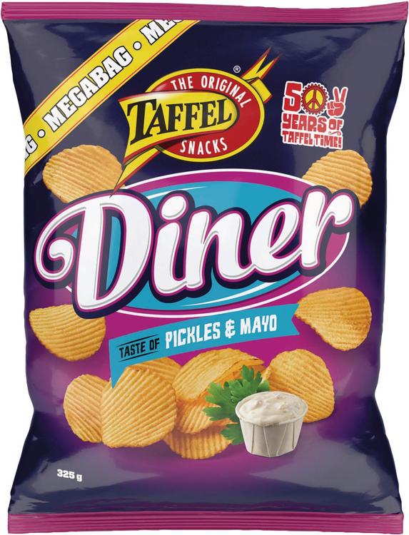 Taffel Diner happamanmakea maustettu perunalastu 325g