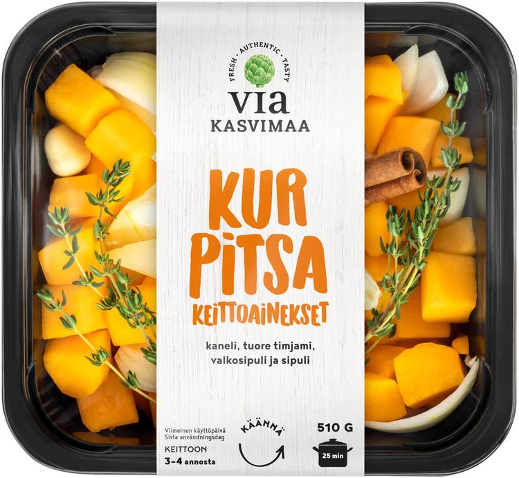 Via Kasvimaa Kurpitsa sosekeittoainekset 510 g