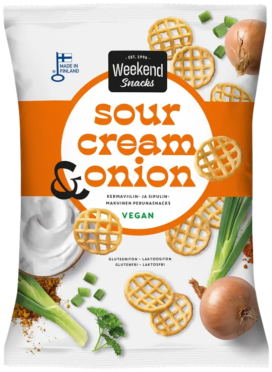 Weekend Snacks Perunasnacks Sour Cream & Onion 180g