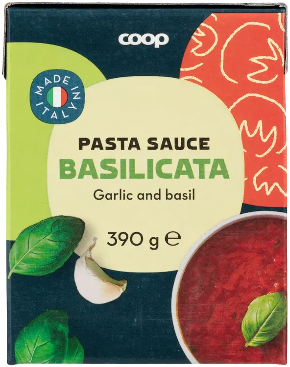 Coop pastakastike valkosipuli ja basilika 390 g