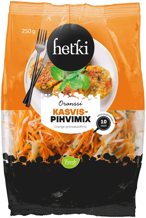 Fresh Hetki Kasvispihvimix Oranssi 250g