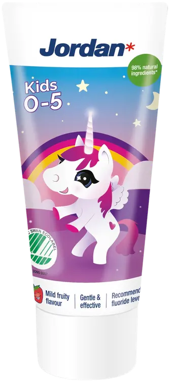 Jordan Mild strawberry taste Kids 0-5 vuotta lasten hammastahna 50ml