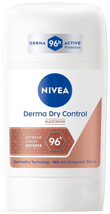 NIVEA 50ml Derma Dry Control Maximum Deo Stick -antiperspirantti