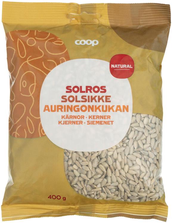 Coop Auringonkukansiemenet natural 400 g