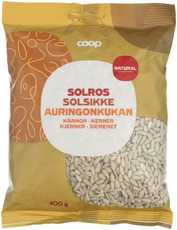 Coop Auringonkukansiemenet natural 400 g