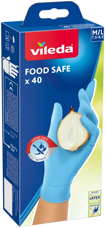 Vileda Food Safe 40 kpl kertakäyttökäsine nitriiliä, koko M/L