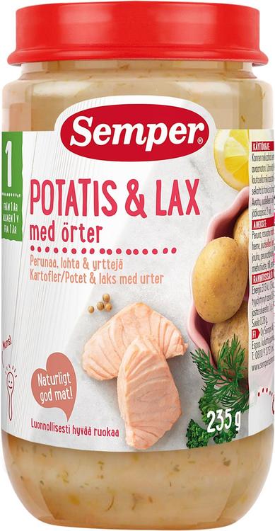 Semper Perunaa lohta & yrttejä 1v Lastenateria 235g