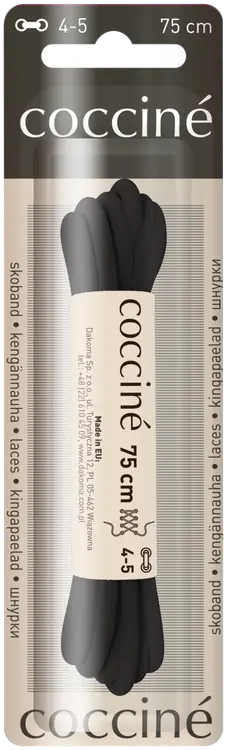 Coccine kengännauha 75 cm, musta