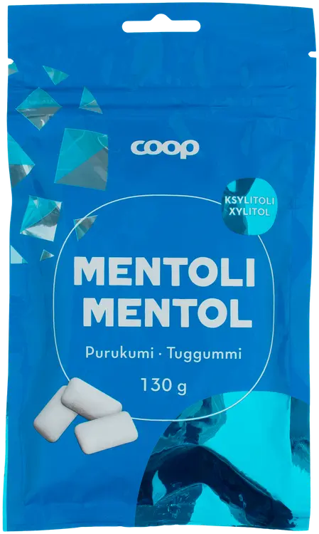 Coop ksylitolipurukumi mentoli 130 g
