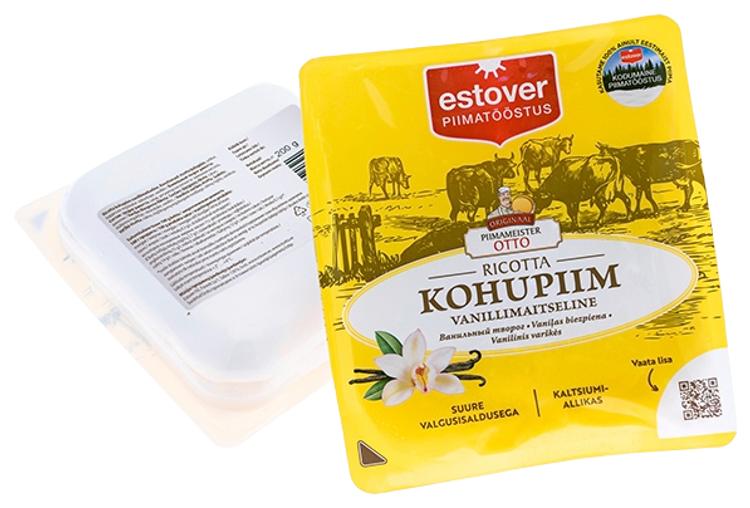 Piimameister Otto Ricotta vanillimaitseline kohupiim 200g