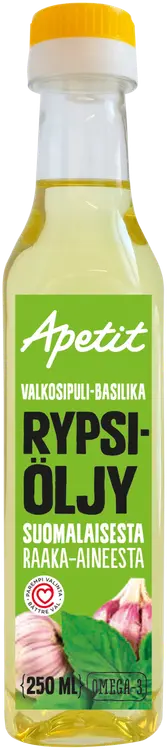 Apetit valkosipuli-basilika rypsiöljy 250ml