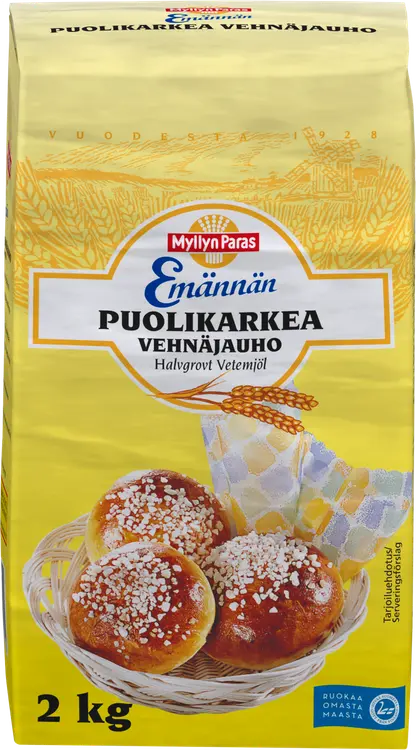 Myllyn Paras Emännän Puolikarkea Vehnäjauho 2kg