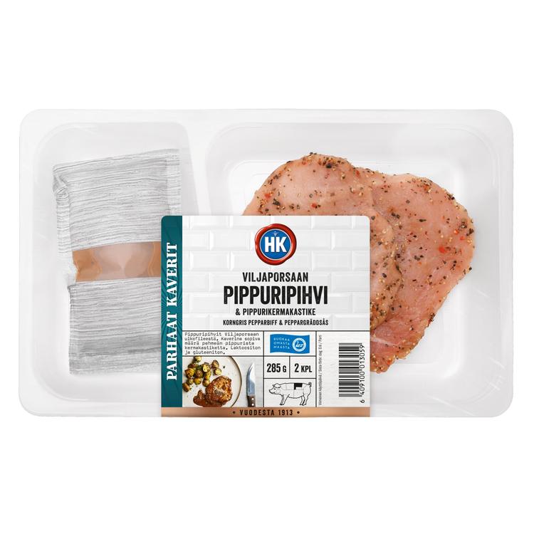 HK Viljaporsaan pippuripihvi & pippurikermakastike 285 g
