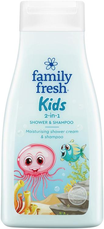 Family Fresh Kids 2-in-1 shower & shampoo shampoo- ja suihkusaippua 500ml