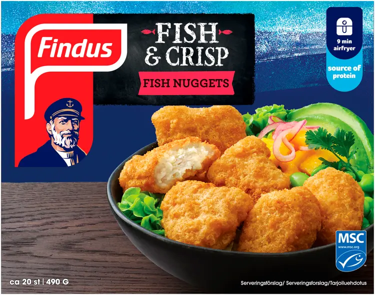 Findus Fish & Crisp kalanugetit 490g