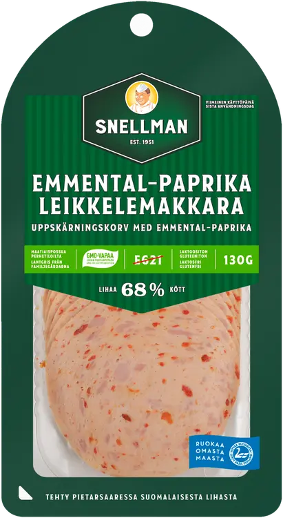 Snellman Emmental-paprika leikkelemakkara