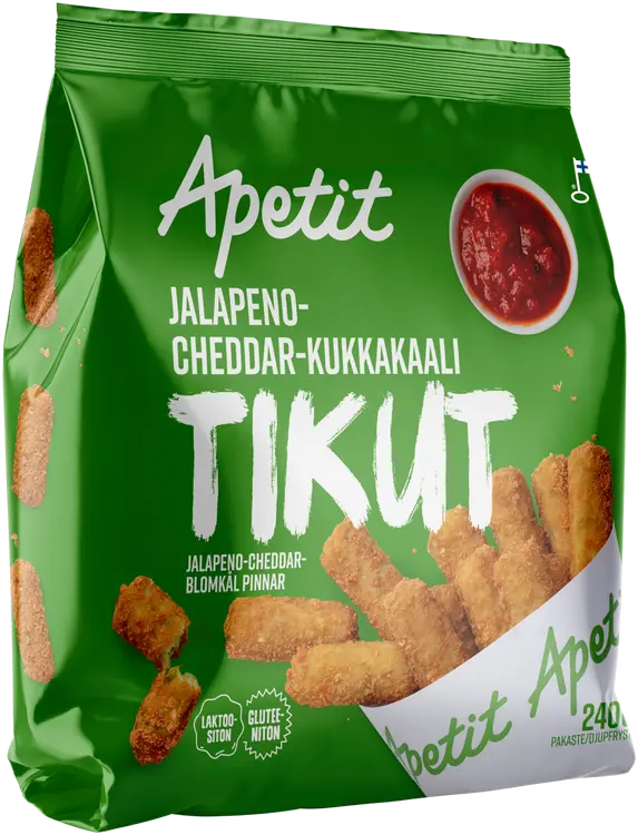 Apetit Jalapeno-cheddar-kukkakaali tikut pakaste 240g
