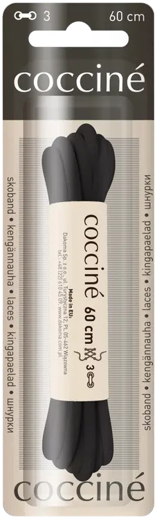 Coccine kengännauha 60 cm, musta