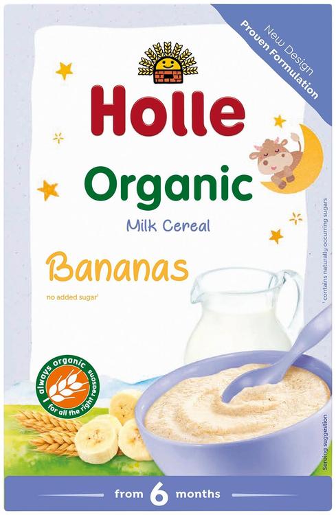 Holle banaani-piimapuder 250 g, öko, alates 6-elukuust