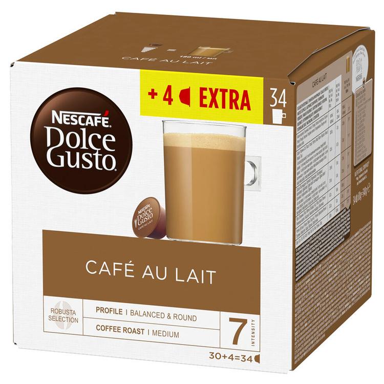 Nescafé Dolce Gusto 34kaps/340gCafé au Lait maitokahvikapseli