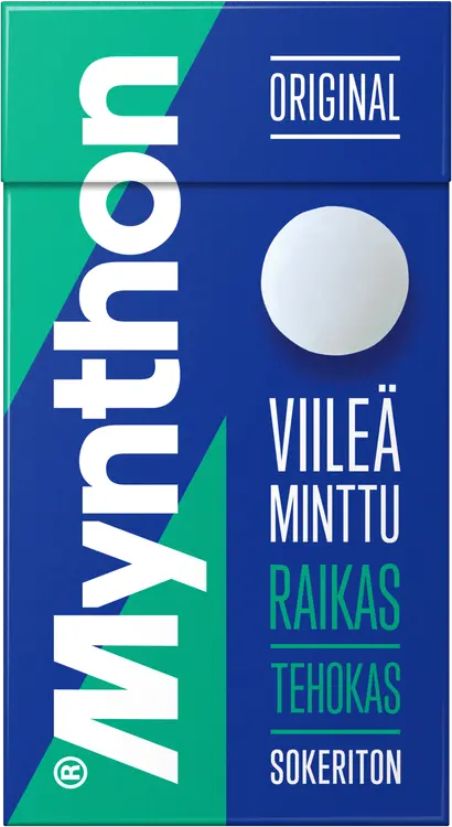 Mynthon Original Viileä Minttu sokeriton kurkkupastilli 35g
