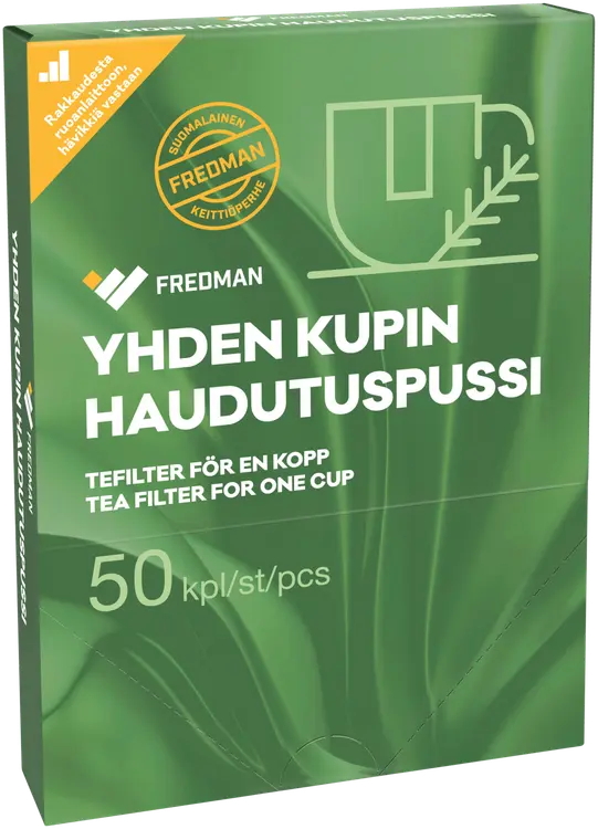 Fredman yhden kupin teenhaudutuspussi 50kpl