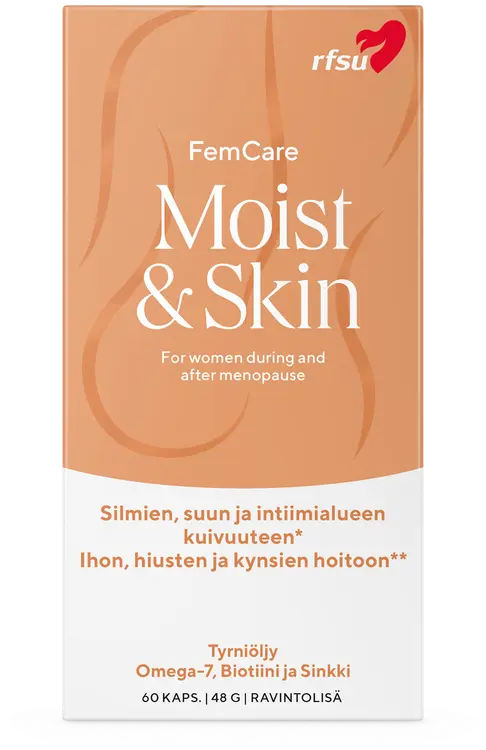 RFSU Moist&Skin 60 kpl Ravintolisä kuiville limakalvoille