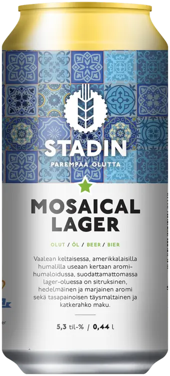 Stadin Panimo Oy Stadin Mosaical Lager 5,3% 0,44l