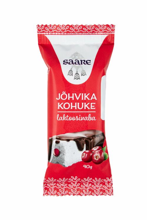Jõhvikatäidisega laktoosivaba kohuke, 40g