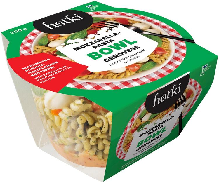 Fresh Hetki Mozzarella-pasta bowl 200 g