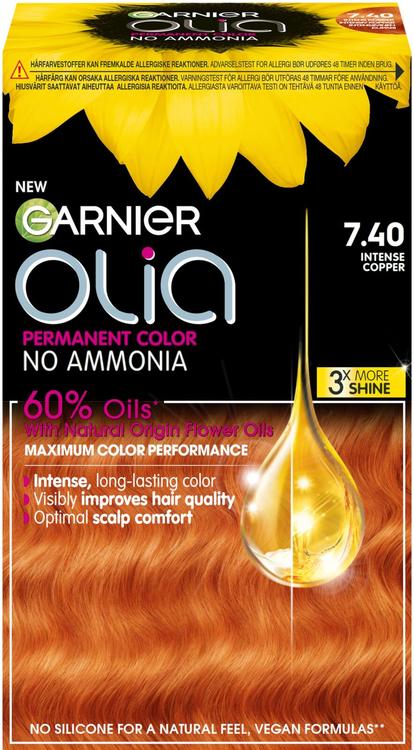 Garnier Olia 7.40 Intense Copper kestoväri 174ml