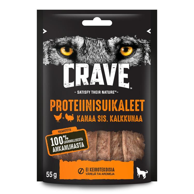 Crave 55g Protein Strips Kalkkunaa&Kanaa