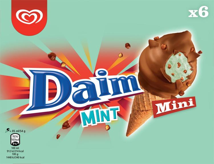 Daim Mint Mini Ice Cream Multipack 510ml/324g 6 pc