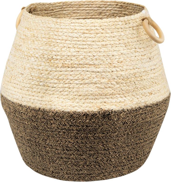 Sisustuskori taitettava 34x34x31 cm maissi&juutti