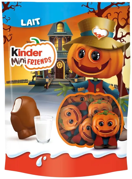 Kinder maitosuklaapäällysteisiä suklaahahmoja maitoisalla täytteellä