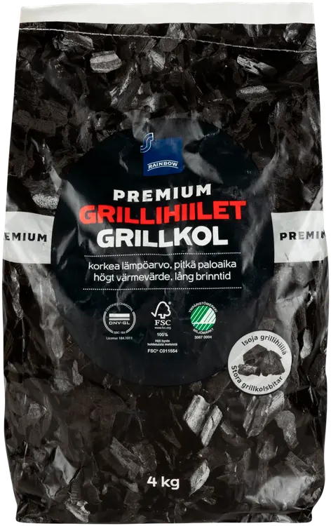 Rainbow grillihiilet Premium 4 kg