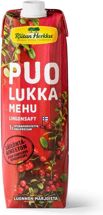 Riitan Herkku Puolukkamehu 1 L