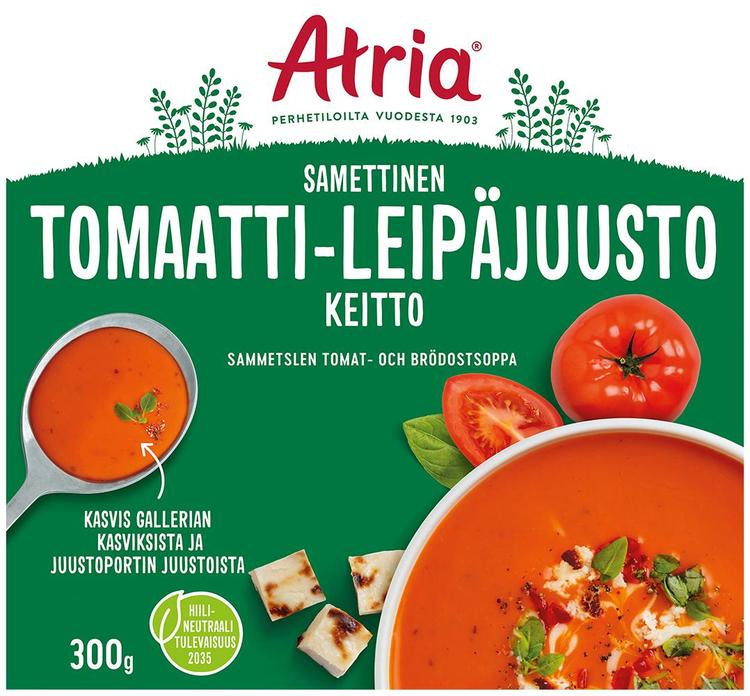 Atria Samettinen Tomaatti-Leipäjuustokeitto 300g