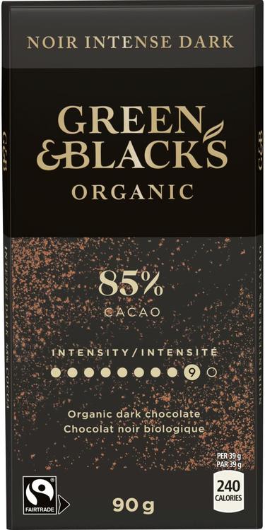 Green & Blacks ORGANIC DARK 85% chokladkaka 90g