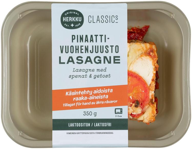 Herkku Classics Pinaatti-vuohenjuustolasagne 350g